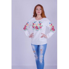Embroidered blouse "Sound Bouquet"